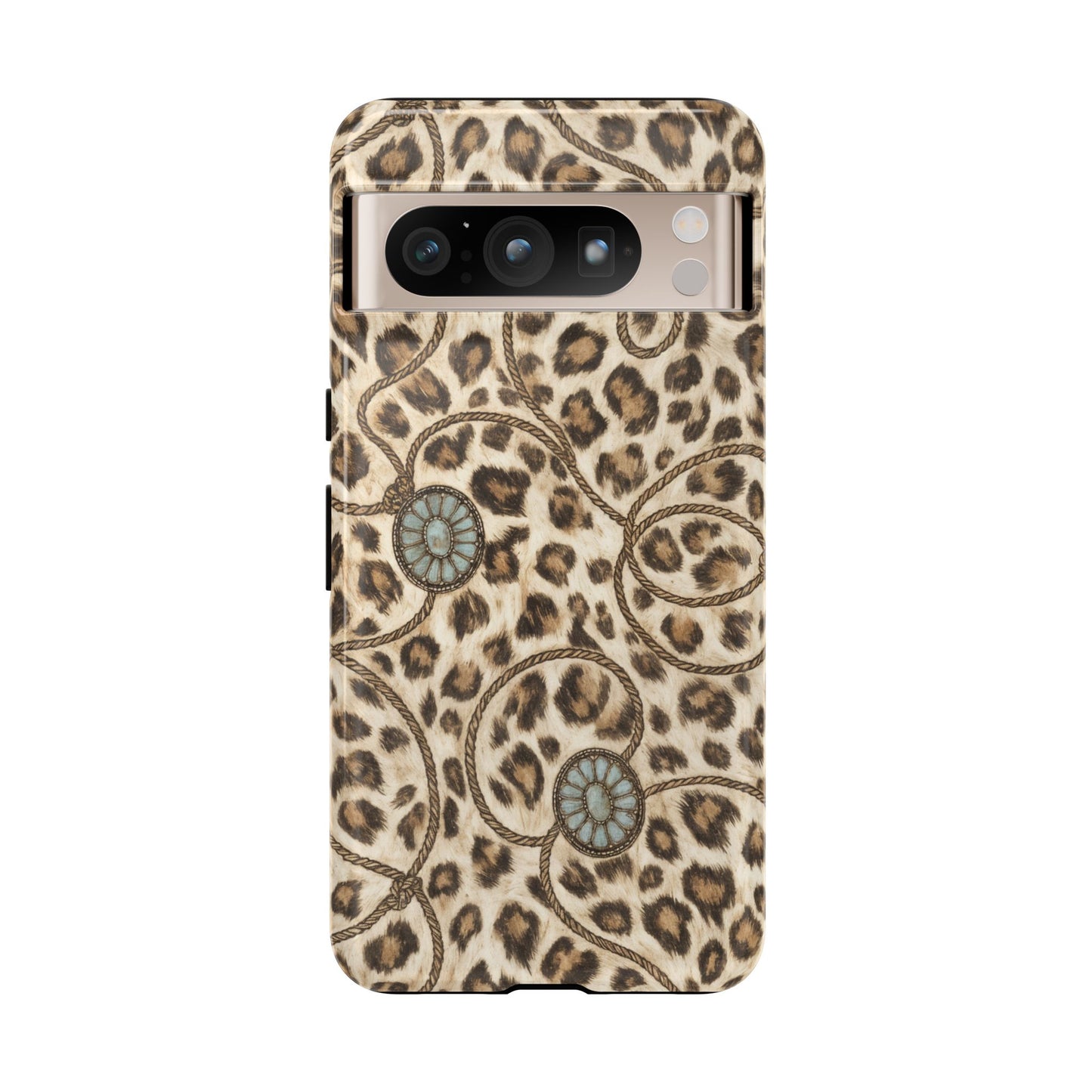 Leopard Rope Conchos Tough Case