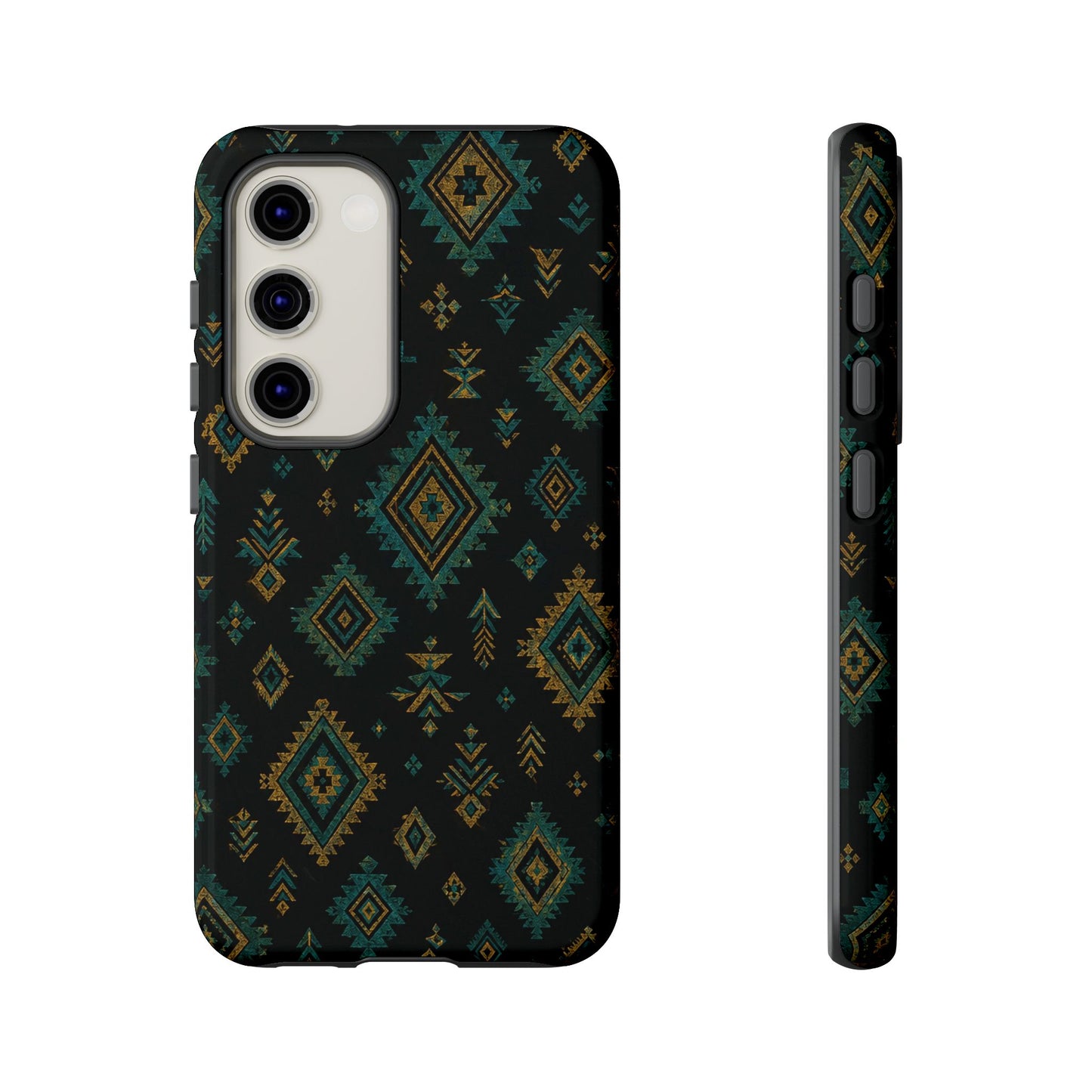 Turquoise Gold Aztec Tough Case