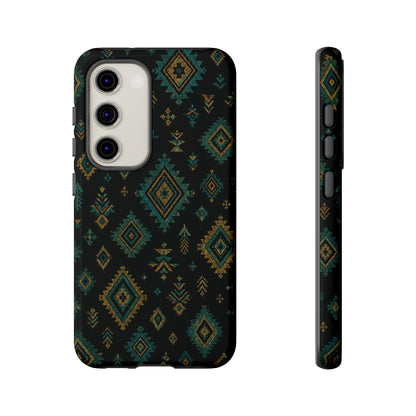 Turquoise Gold Aztec Tough Case