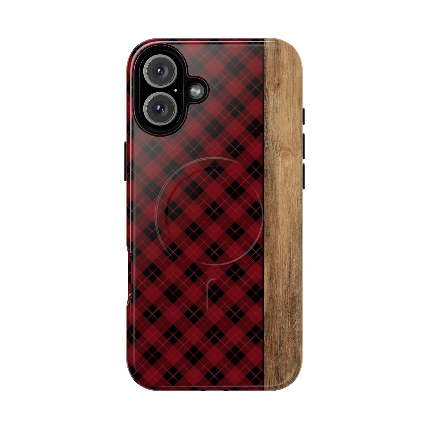 Red Plaid Magnetic Case