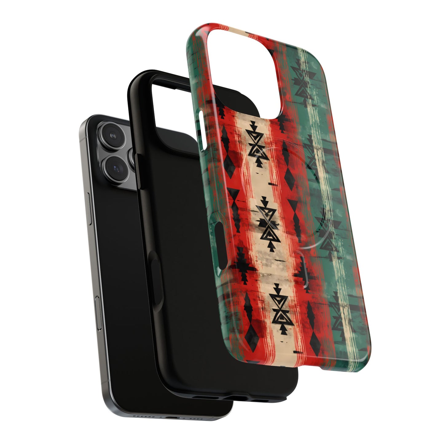 Christmas Grunge Aztec Magnetic Case