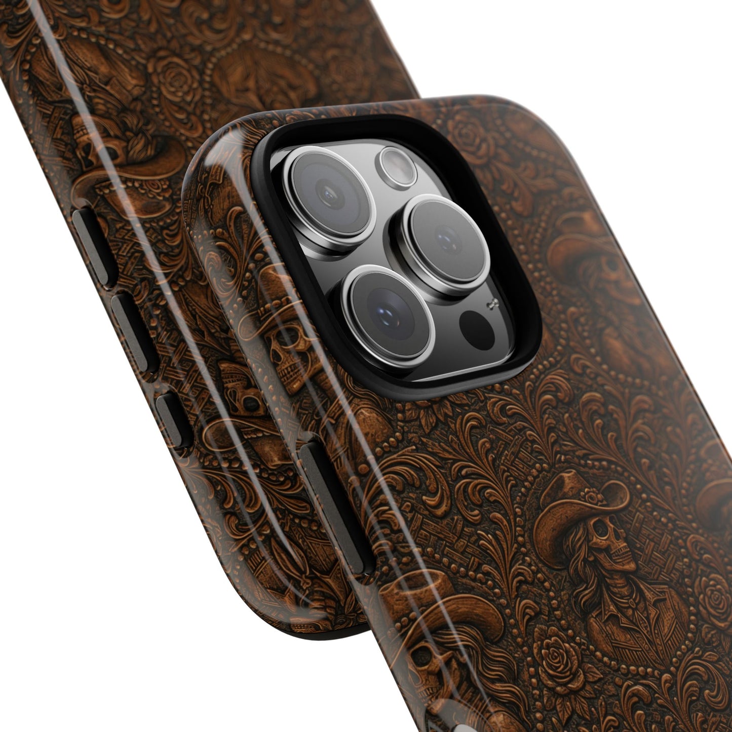 Tooled Skeleton Cowgirl Tough Case