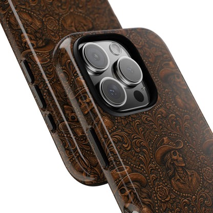 Tooled Skeleton Cowgirl Tough Case