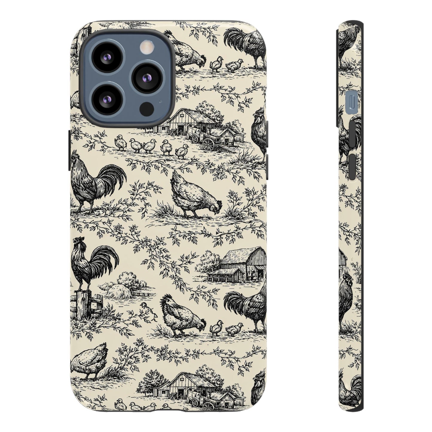 Toile Chickens Tough Case