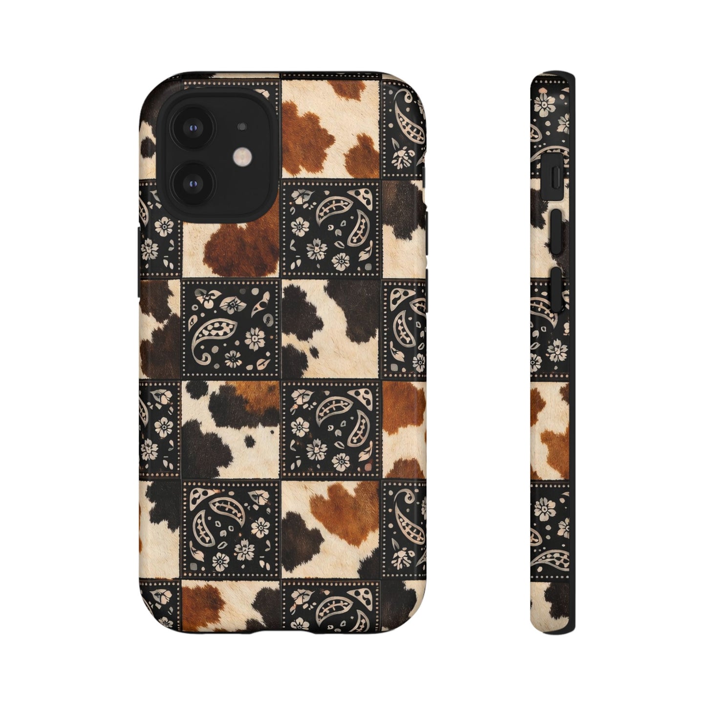 Cowhide Bandana Checkered Tough Case