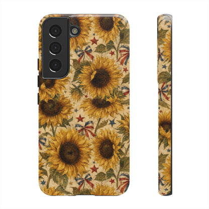 Patriotic Sunflowers Tough Case
