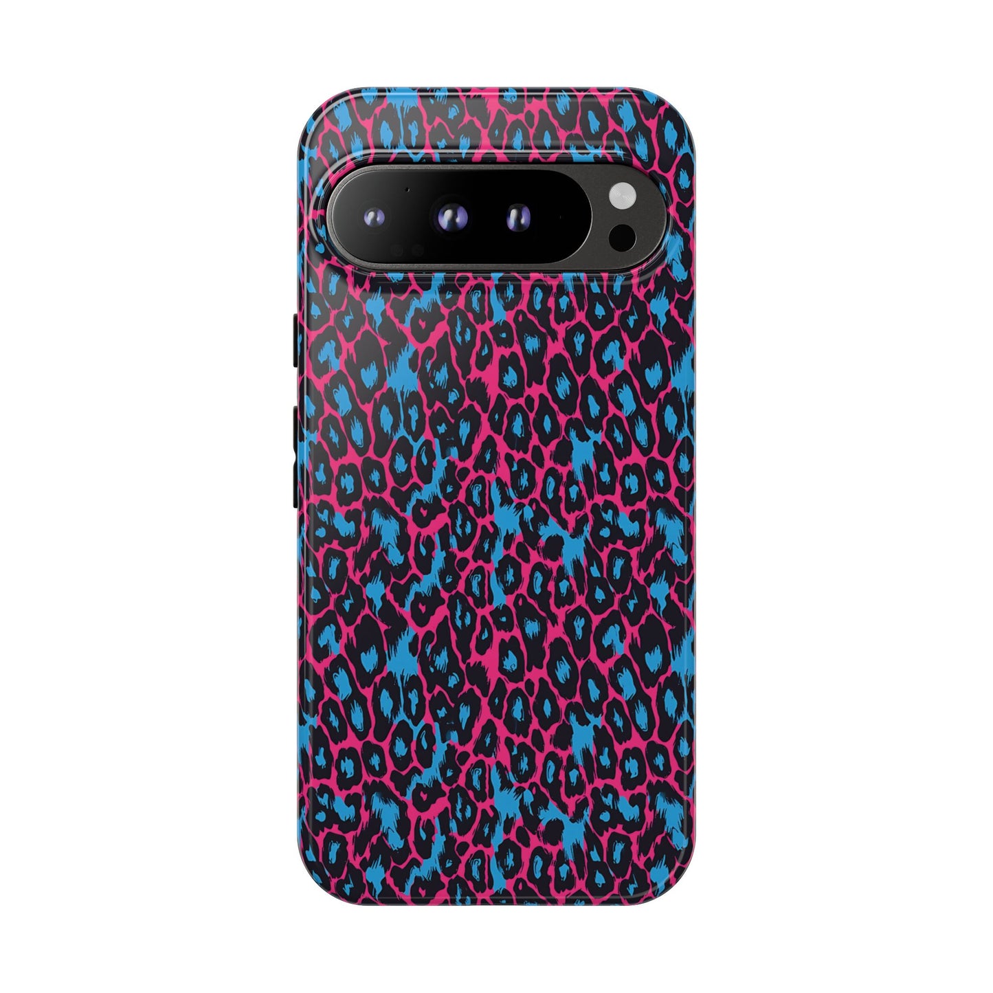 Pink Blue Leopard Phone Case