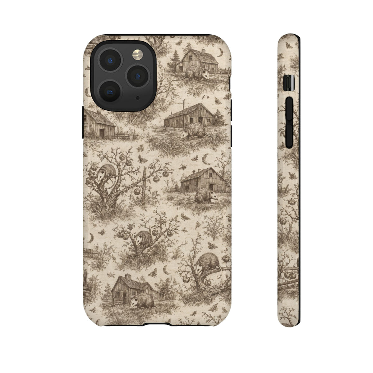 Opossum Toile Tough Case