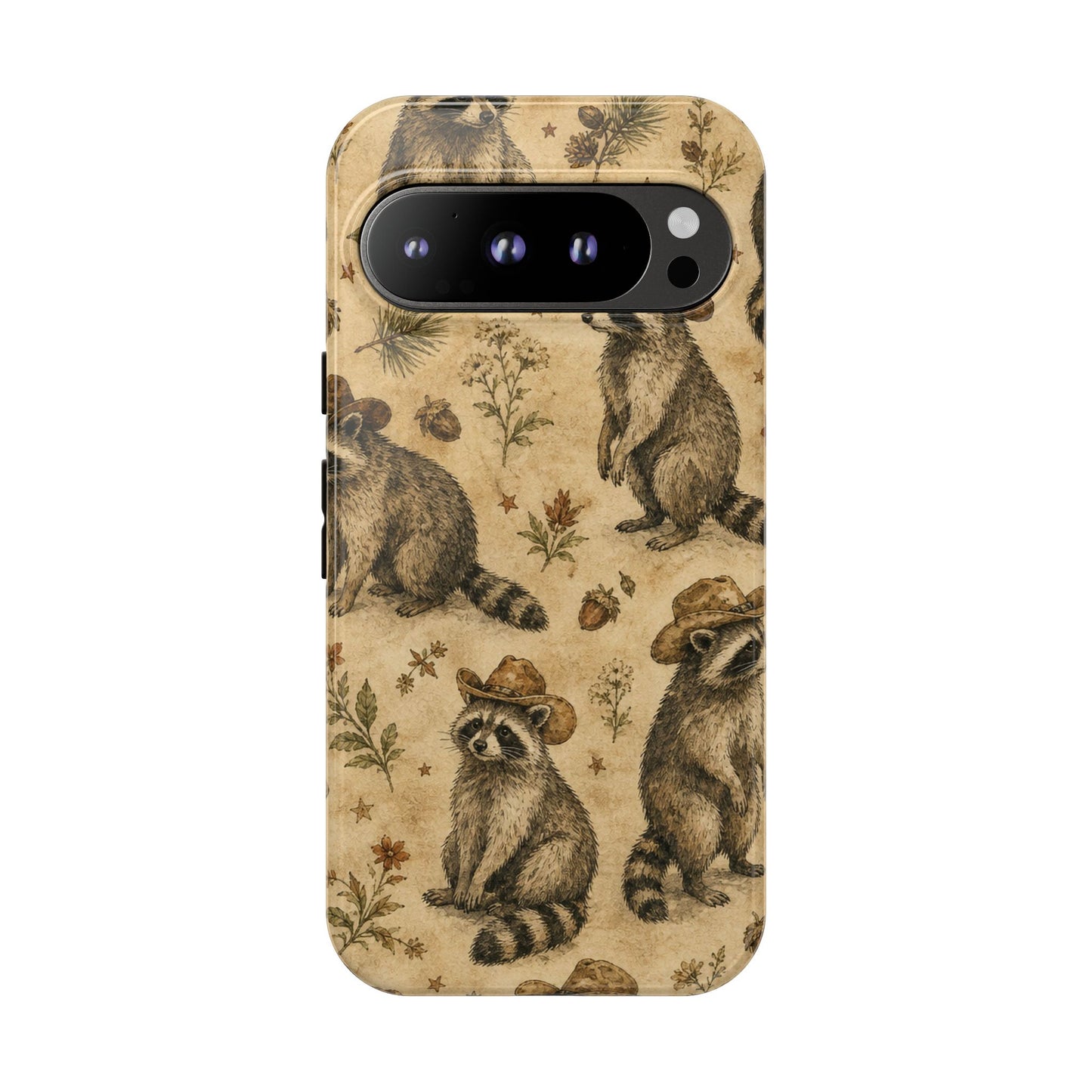 Painted Raccoon Tough Case