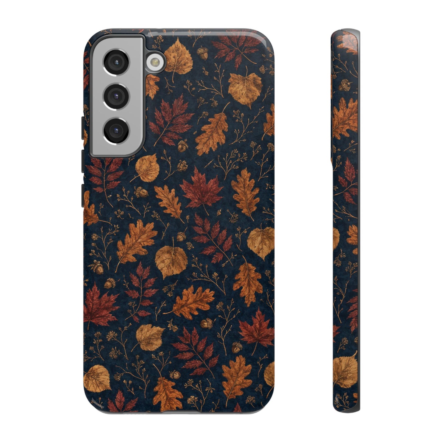 Navy Oak Leaf Tough Case