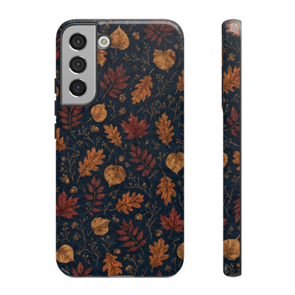 Navy Oak Leaf Tough Case