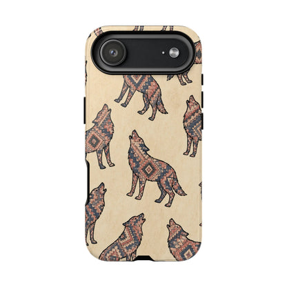 Rose Aztec Wolf Tough Case