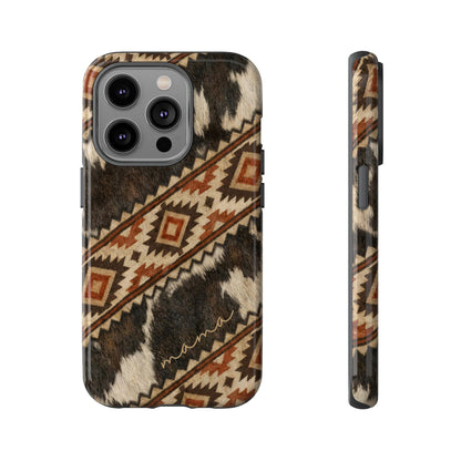 Cowhide Aztec Mama Tough Case