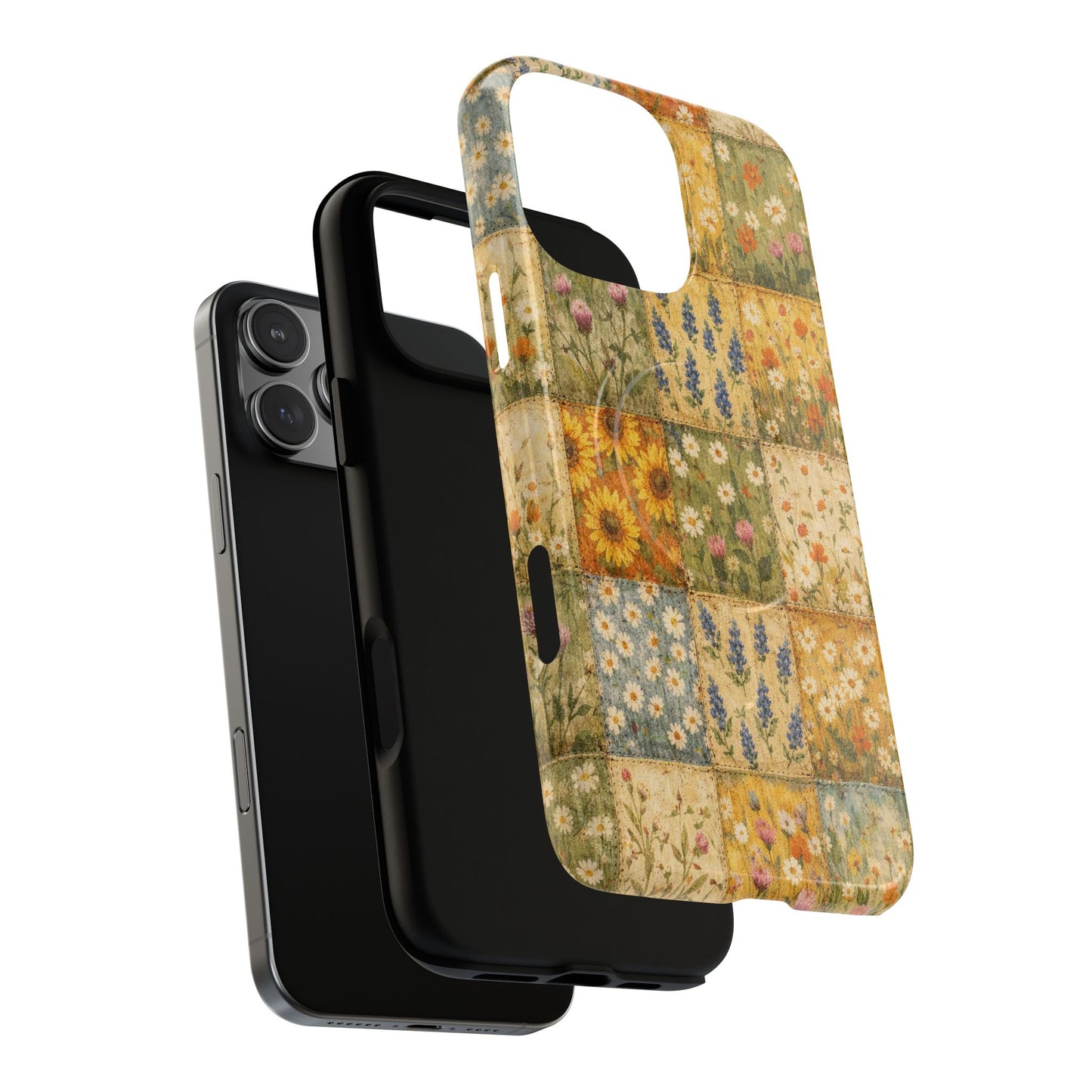 Spring Patchwork Magnetic Case