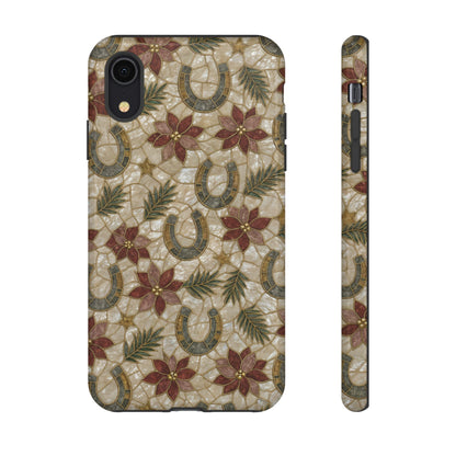 Pearl Horseshoe Poinsettia Tough Case