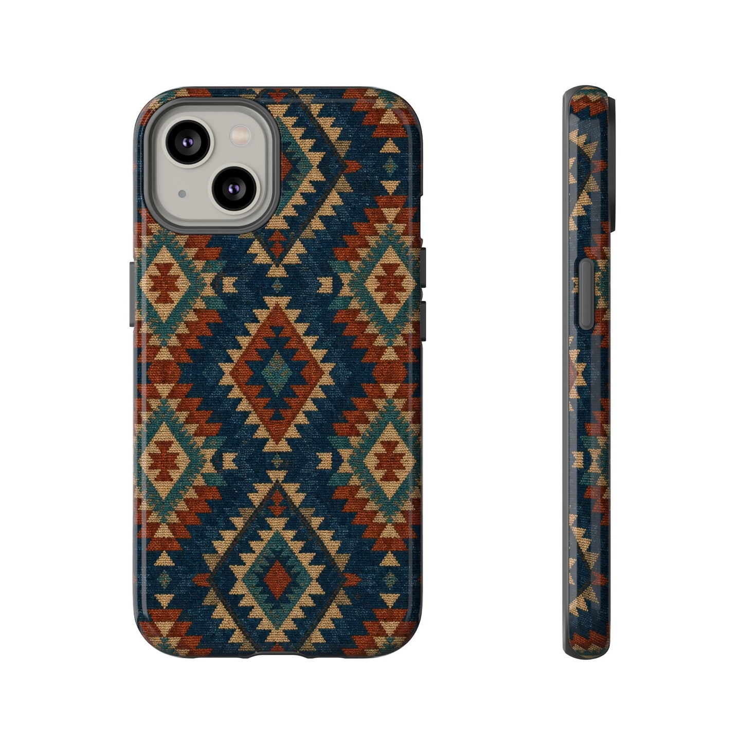 Navy Aztec Tough Case