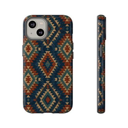 Navy Aztec Tough Case