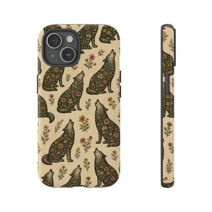 Floral Wolves Tough Case