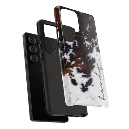 Howdy Cowhide Tough Phone Case
