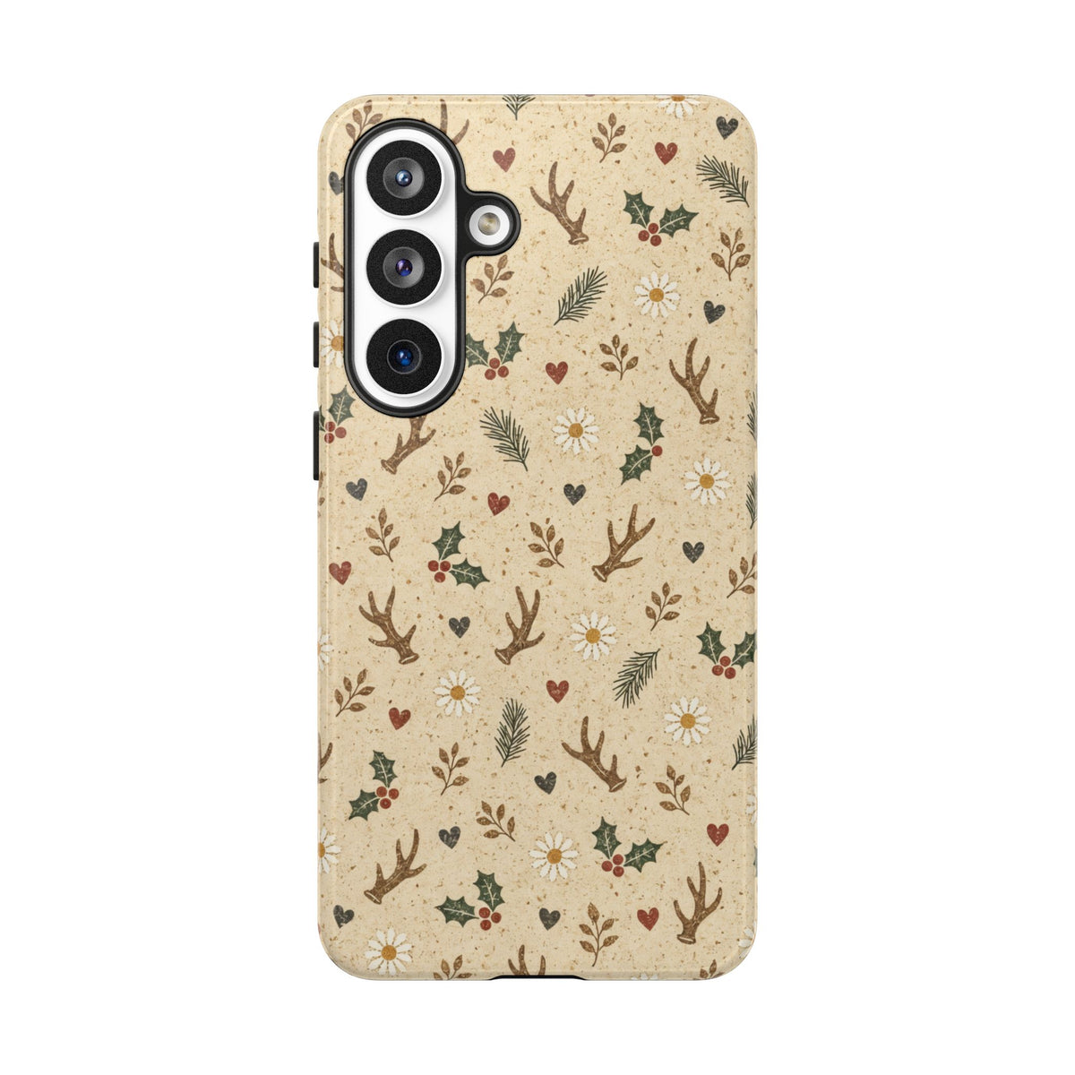 Antler Daisies Christmas Tough Case
