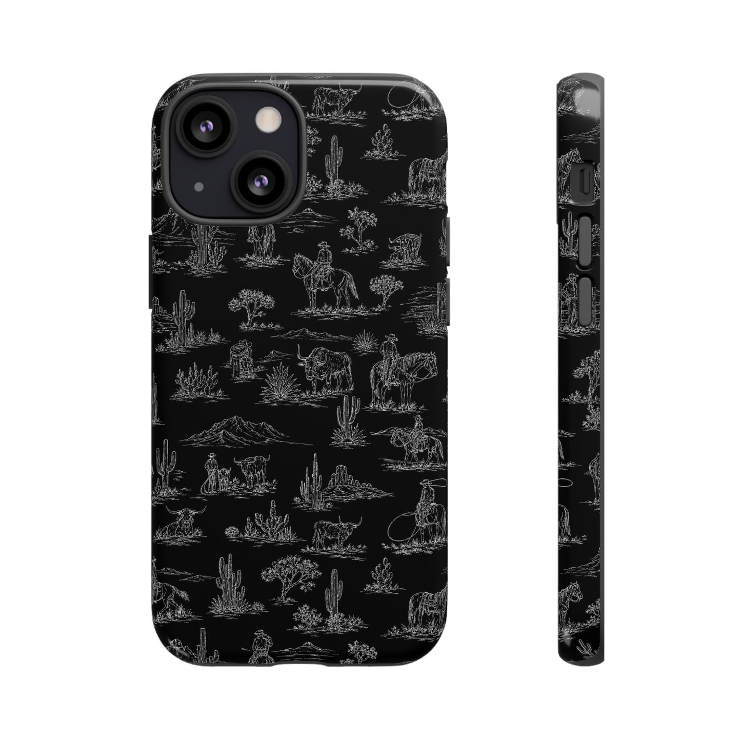 Midnight Toile Tough Case