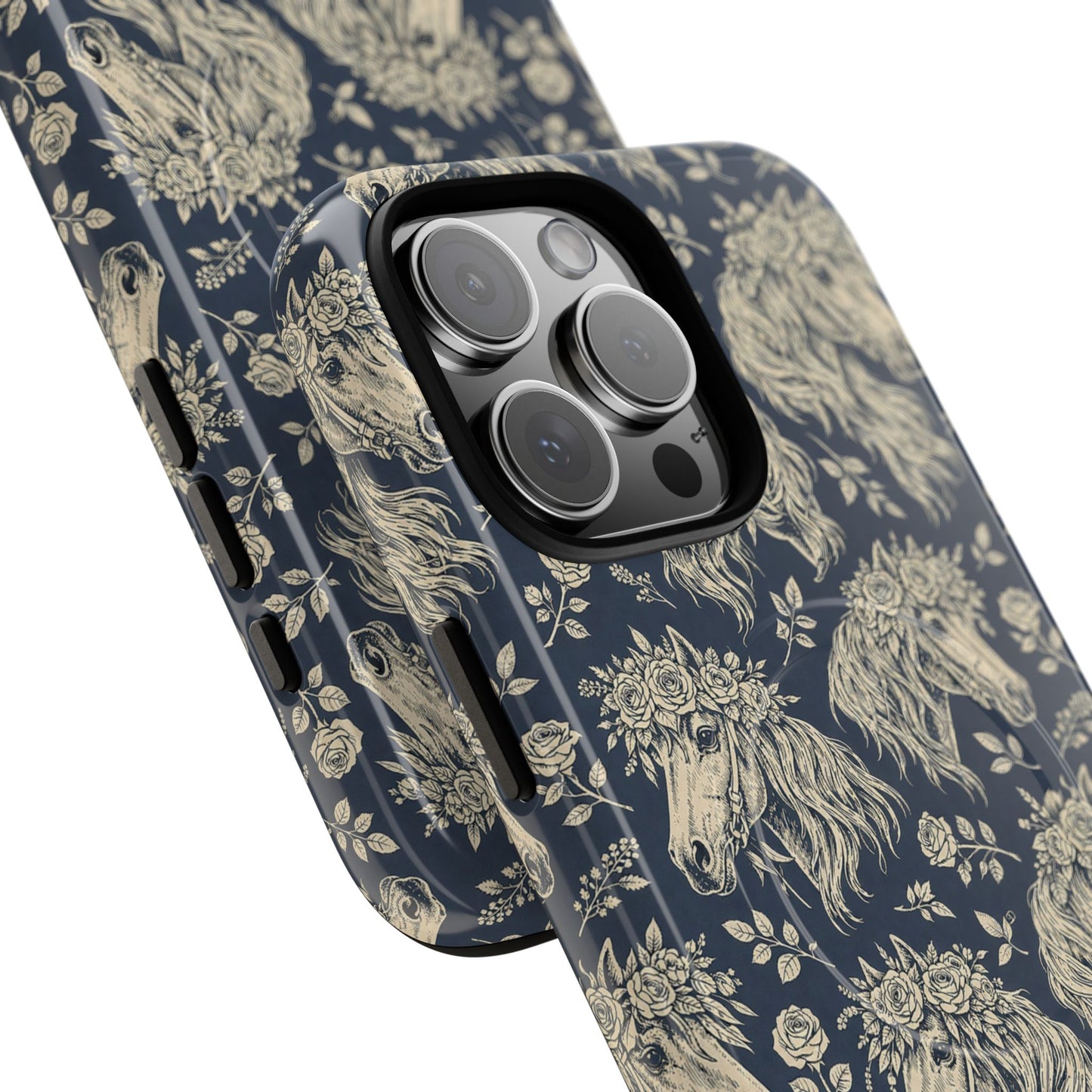 Floral Horses Magnetic Case