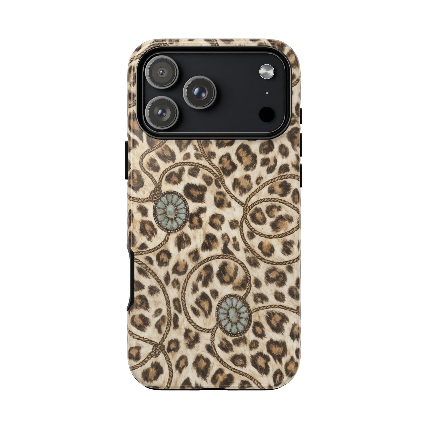 Leopard Rope Conchos Tough Case