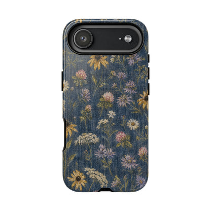 Denim Florals Tough Case