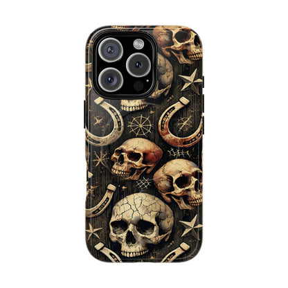 Skulls Horseshoes Dark Magnetic Case