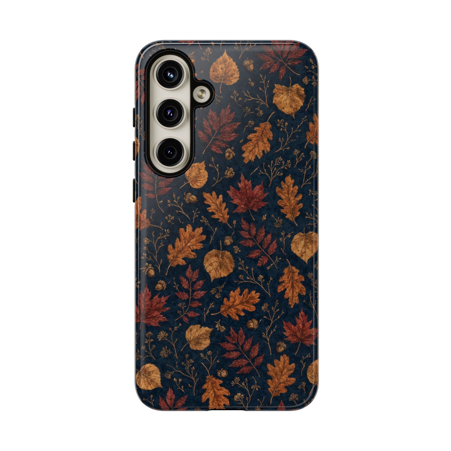 Navy Oak Leaf Tough Case