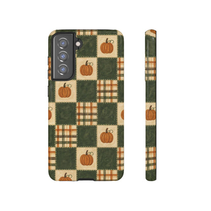Pumpkin Check Quilt Tough Case