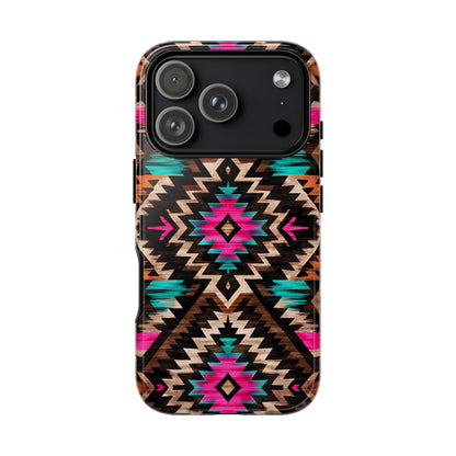 Neon Aztec Rug Tough Case