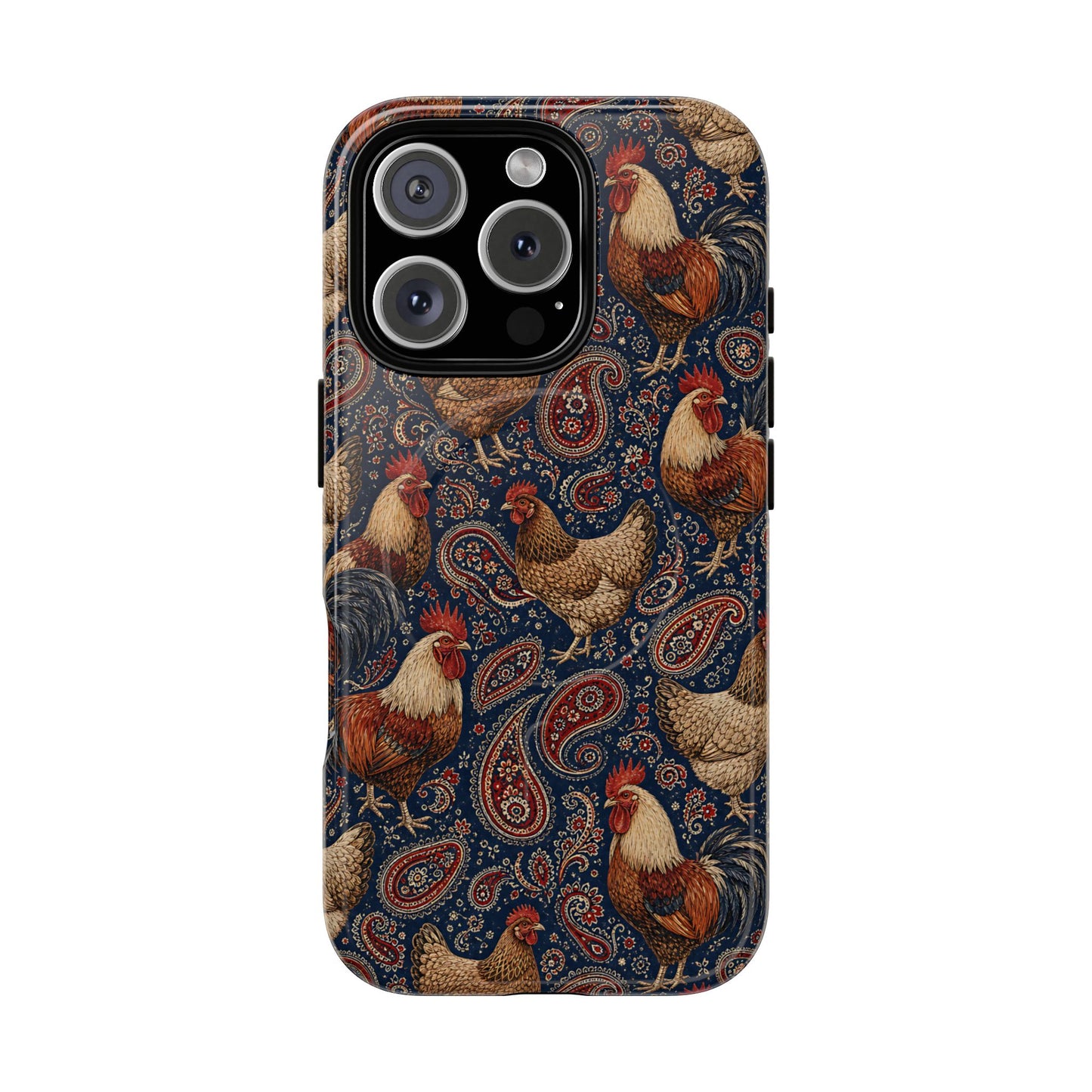 Patriotic Paisley Chickens Magnetic Case