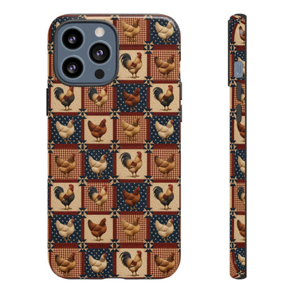 Patriotic Chicken Patchwork Tough Case