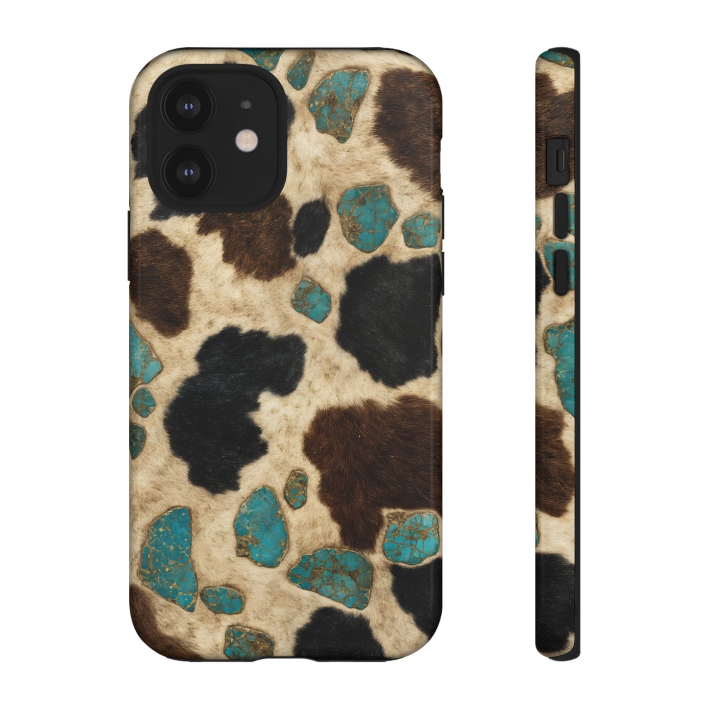 Turquoise Cowhide Tough Case