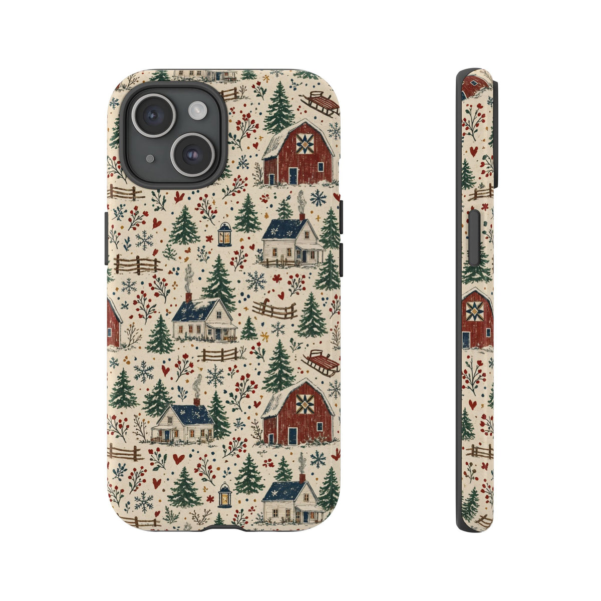 Snowy Farmstead Tough Case