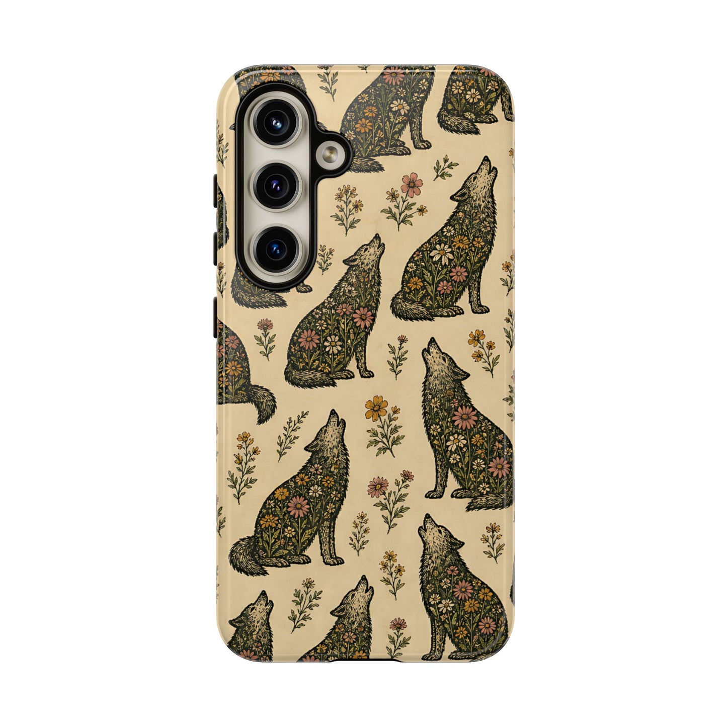 Floral Wolves Tough Case