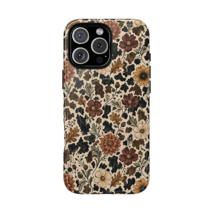 Autumn Cowhide Bloom Magnetic Case