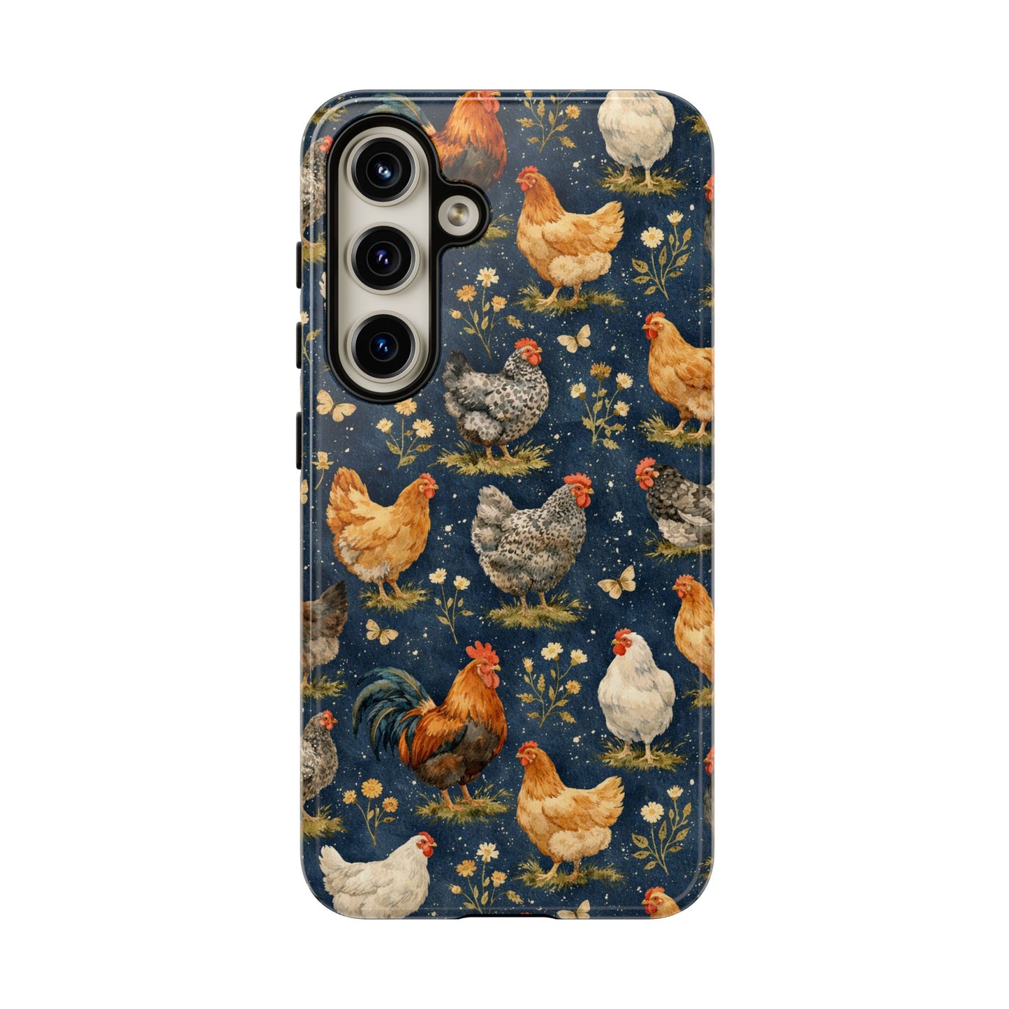 Indigo Chickens Tough Case