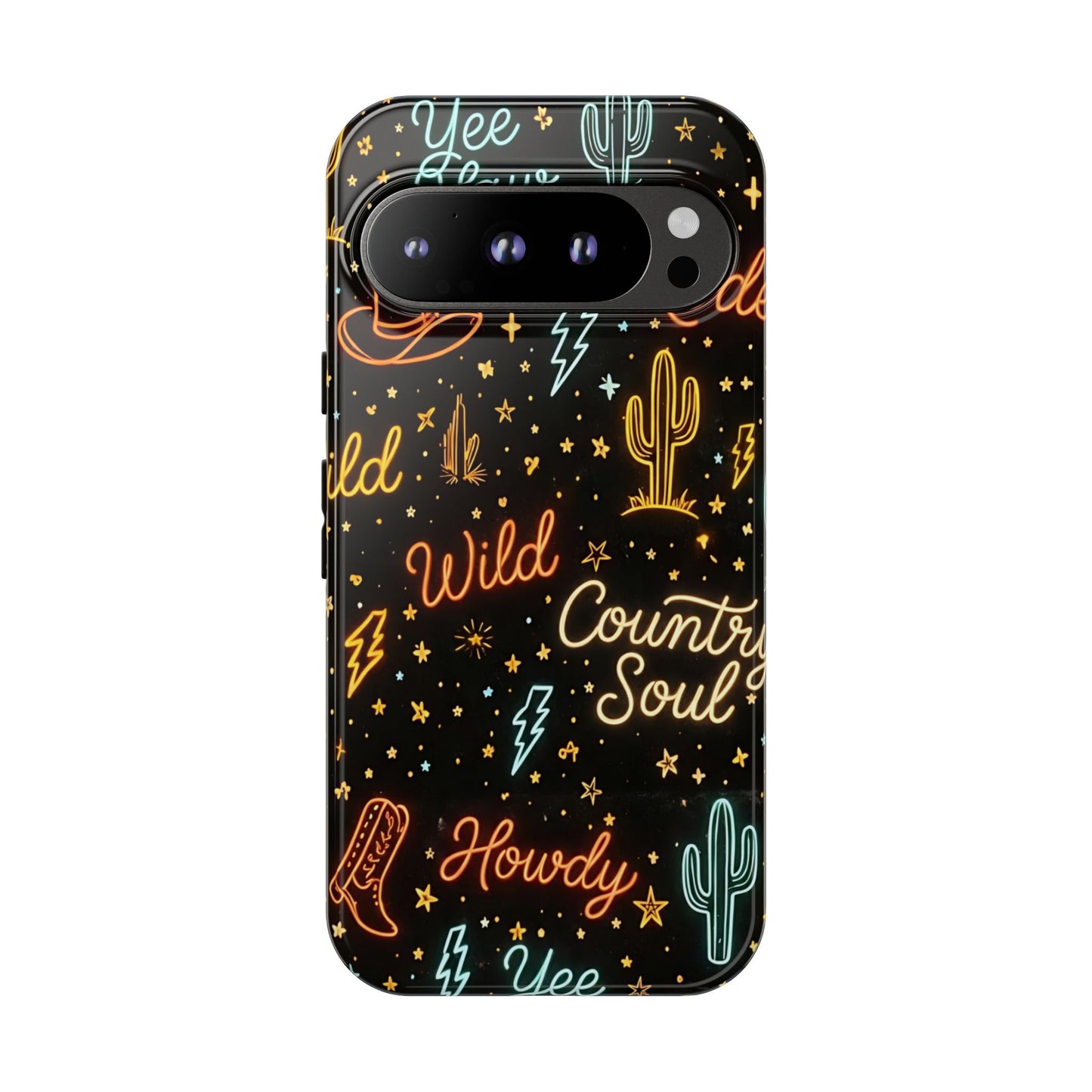 Neon Western Script Tough Case