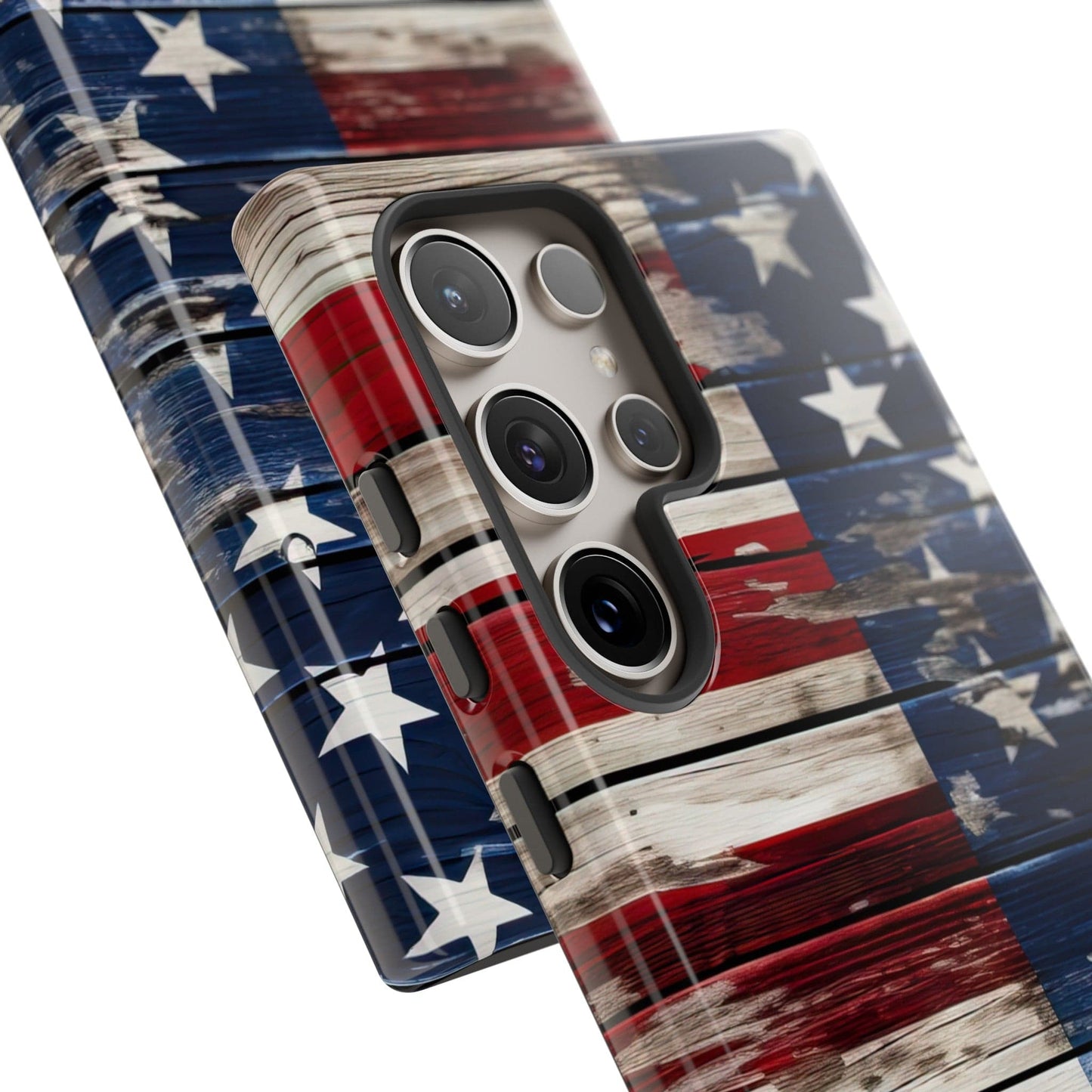 Wood Stars Stripes Patriotic Phone Case