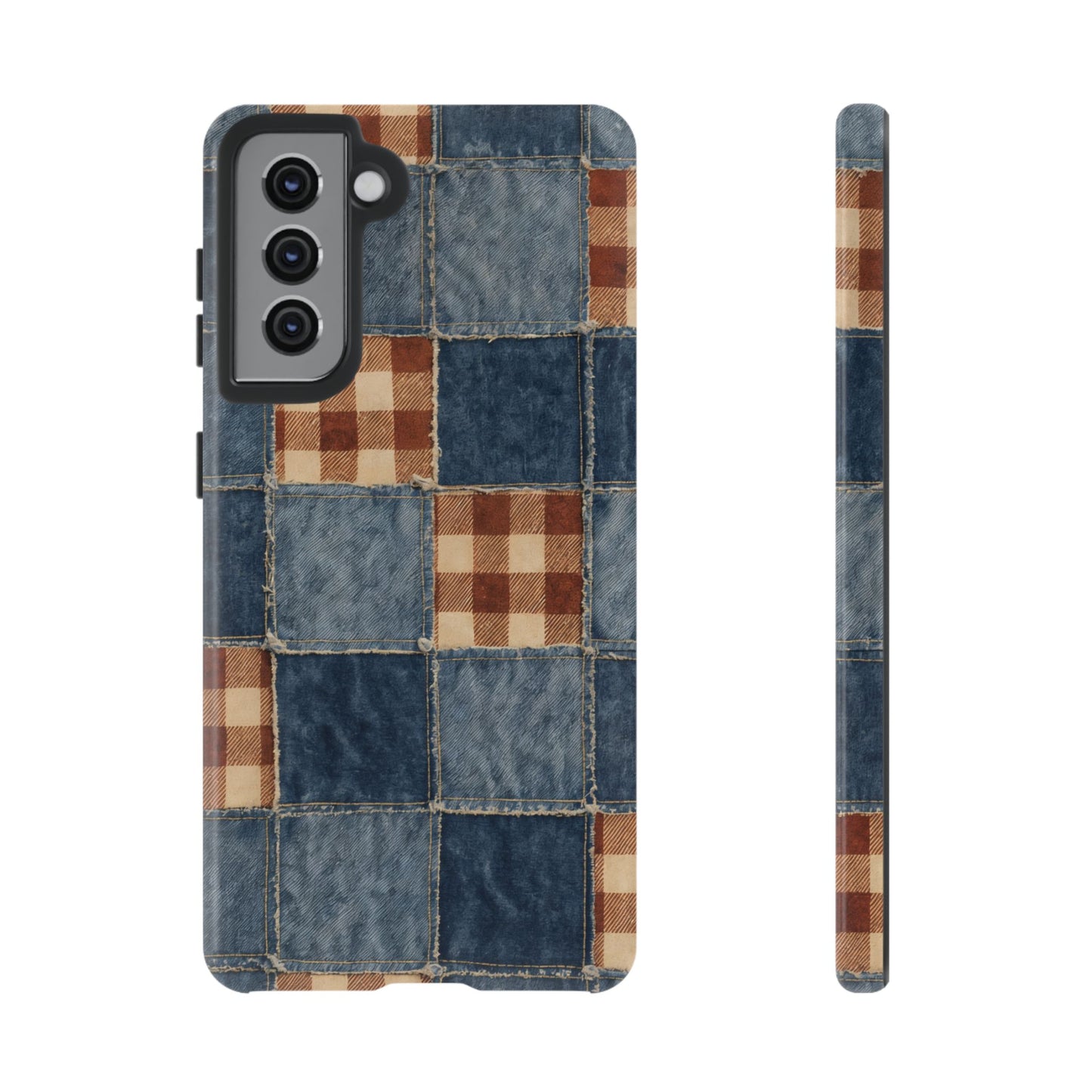 Denim Patchwork Tough Case