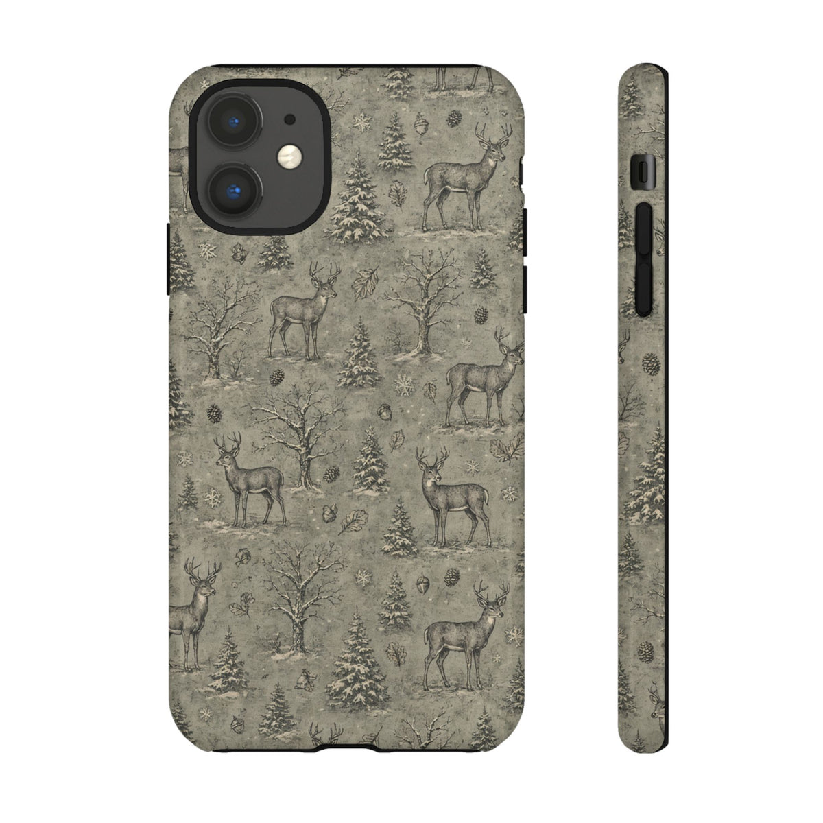 Etched Winter Buck Tough Case