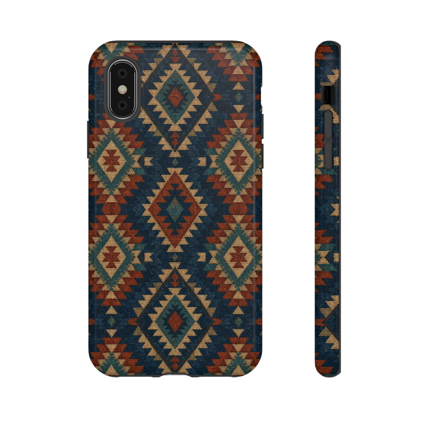 Navy Aztec Tough Case