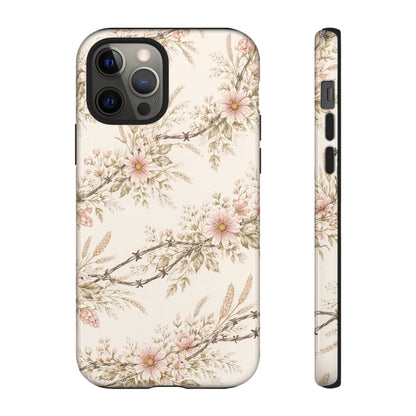 Floral Barbed Wire Tough Case