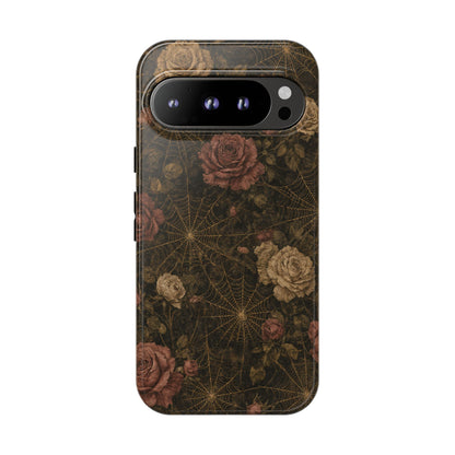 Spiderweb Rose Tough Case