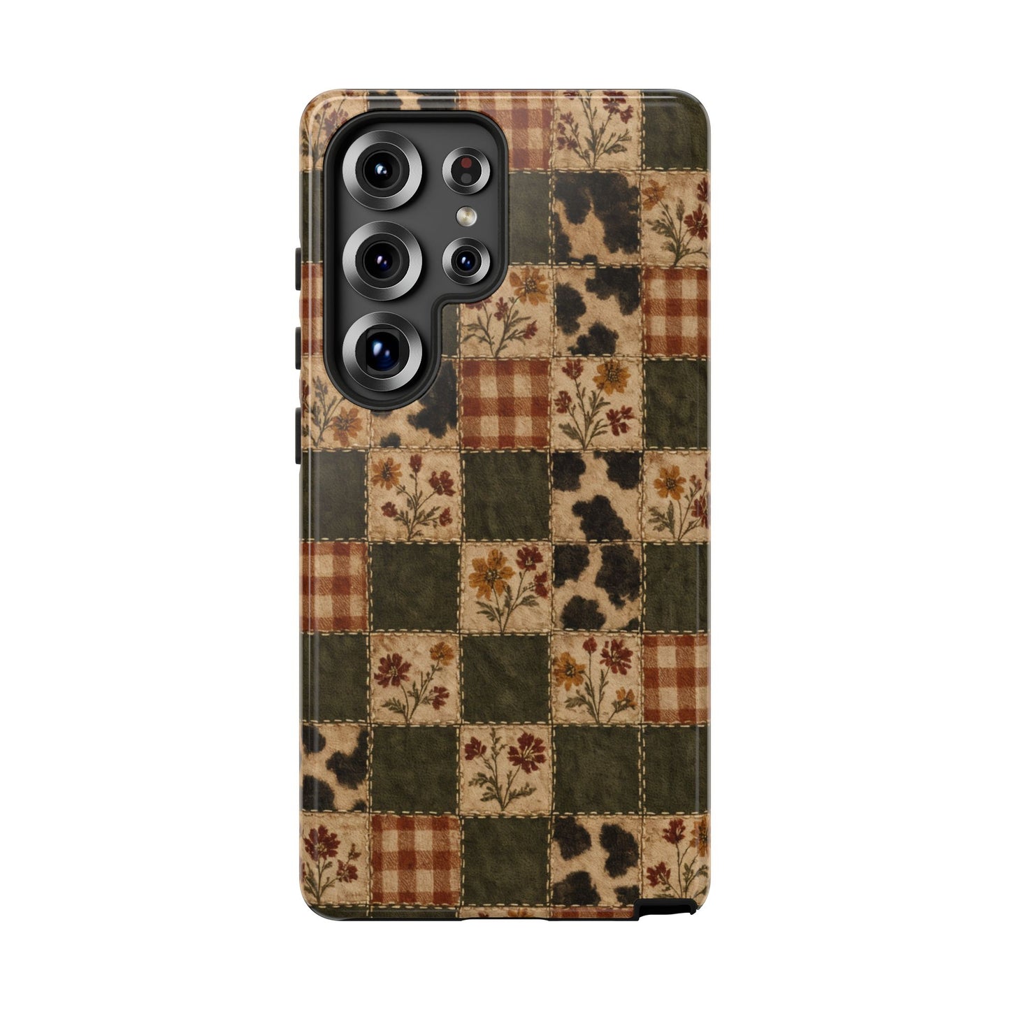 Autumn Plaid Patchwork Tough Case