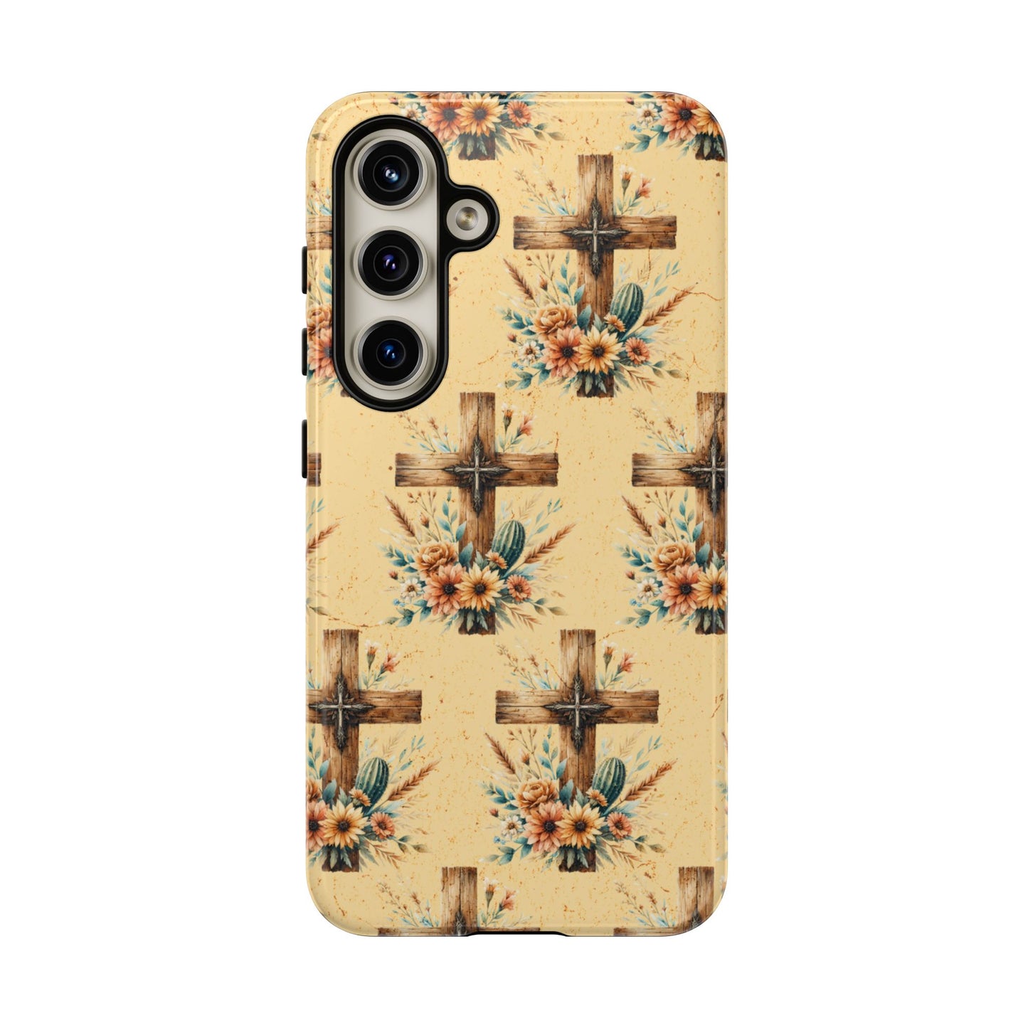 Floral Crosses Tough Case