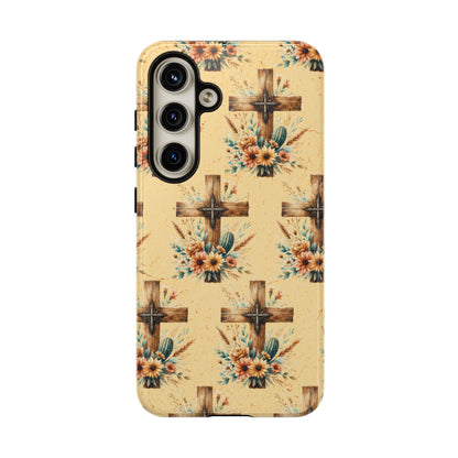 Floral Crosses Tough Case