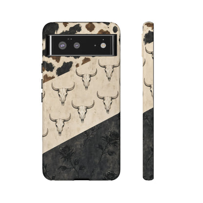 Bull Skull Rose Tough Case